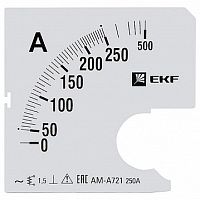 Шкала сменная для A721 250/5А-1,5 |  код. s-a721-250 |  EKF